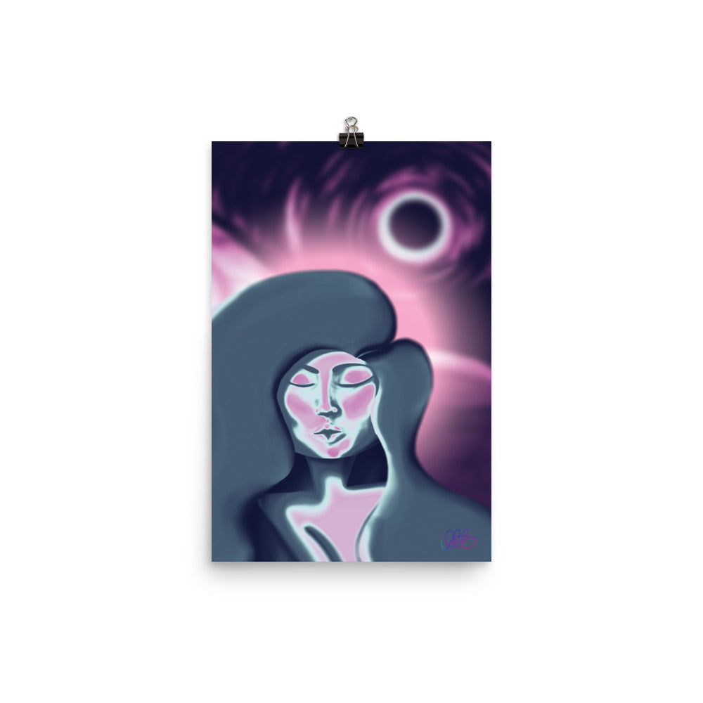 Golden Lady | Space - Premium Mat Print
